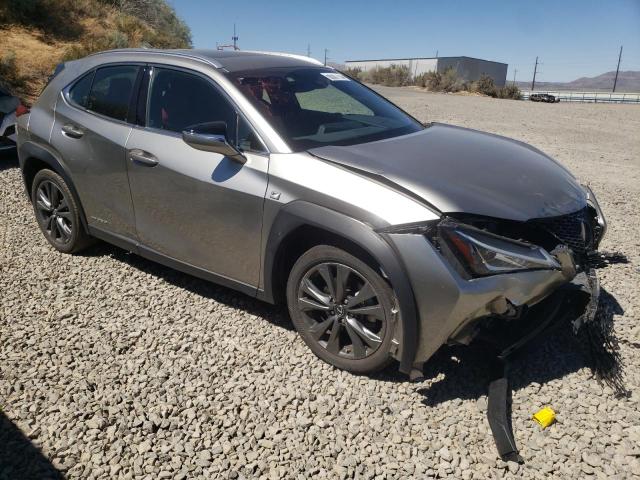 JTHU9JBH3K2000807 - 2019 LEXUS UX 250H SILVER photo 4