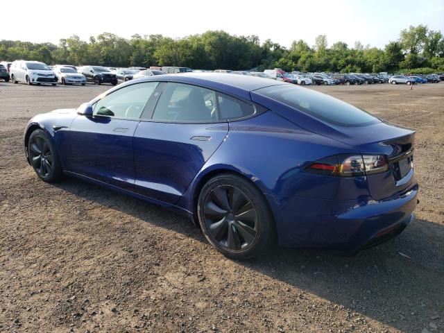 5YJSA1E56PF522093 - 2023 TESLA MODEL S أزرق صورة 2