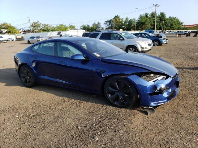 5YJSA1E56PF522093 - 2023 TESLA MODEL S أزرق صورة 4