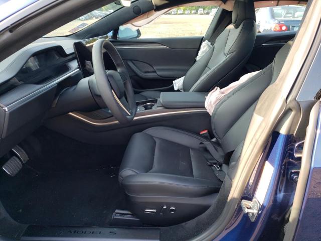 5YJSA1E56PF522093 - 2023 TESLA MODEL S أزرق صورة 7