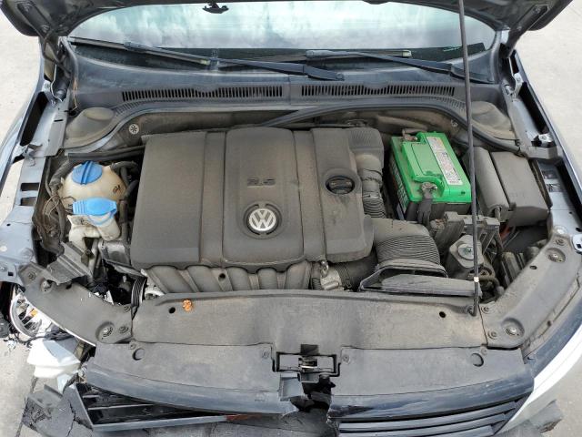 3VWDZ7AJ4BM310169 - 2011 VOLKSWAGEN JETTA SE GRAY photo 11