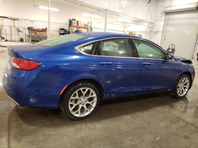 1C3CCCEGXFN686771 - 2015 CHRYSLER 200 C BLUE photo 3