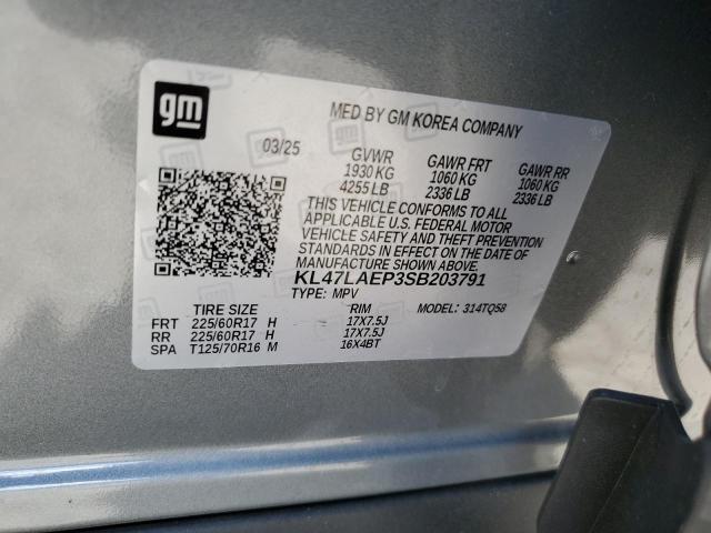 KL47LAEP3SB203791 - 2025 BUICK ENVISTA PREFERRED GRAY photo 14