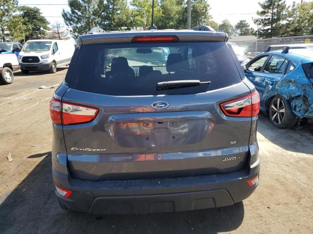 MAJ6S3GL1KC269198 - 2019 FORD ECOSPORT SE GRAY photo 6
