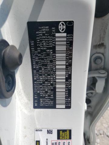 5YFS4MCE4MP060340 - 2021 TOYOTA COROLLA SE Ақ фото 12