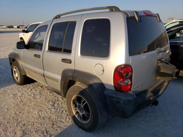 1J4GK48K57W542105 - 2007 JEEP LIBERTY SPORT SILVER photo 2