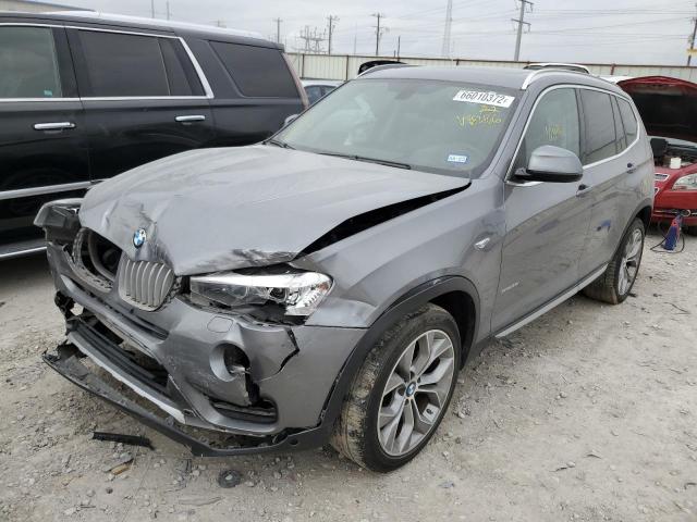 5UXWZ7C31H0V88466 - 2017 BMW X3 SDRIVE28I GRAY photo 2