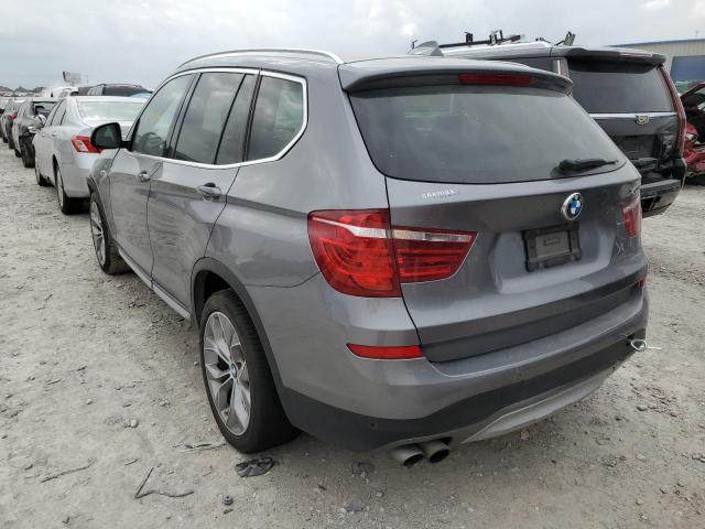 5UXWZ7C31H0V88466 - 2017 BMW X3 SDRIVE28I GRAY photo 3