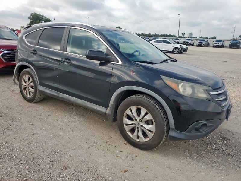 5J6RM3H74CL007240 - 2012 HONDA CR-V EXL BLACK photo 4