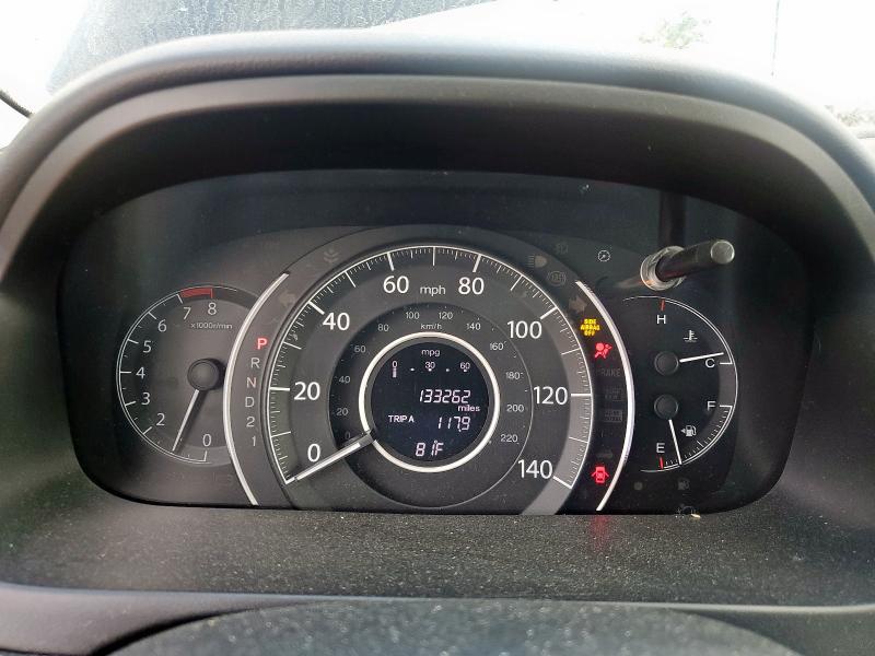 5J6RM3H74CL007240 - 2012 HONDA CR-V EXL BLACK photo 9