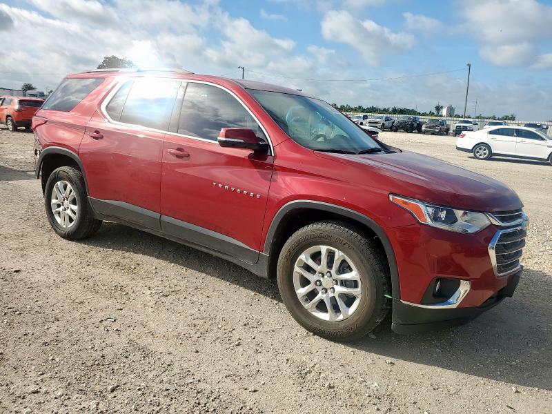 1GNERGKW2KJ207578 - 2019 CHEVROLET TRAVERSE LT წითელი ფოტო 4