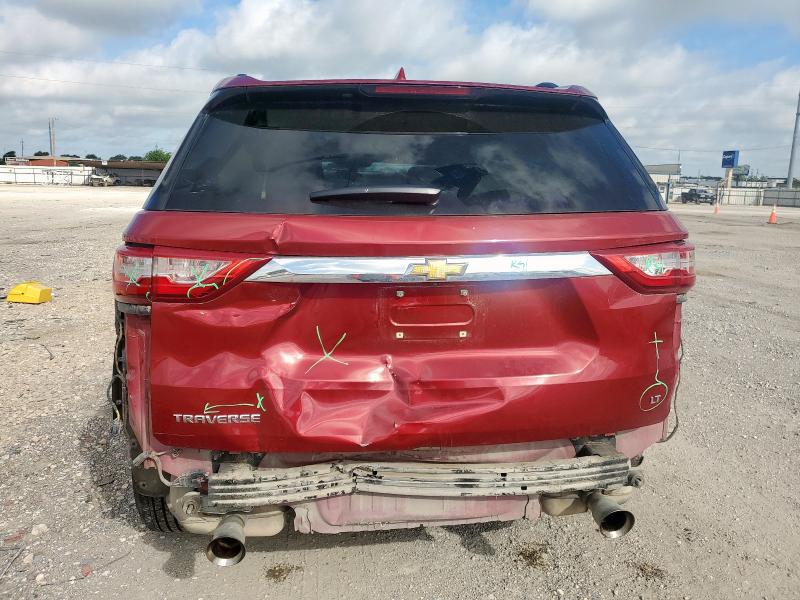 1GNERGKW2KJ207578 - 2019 CHEVROLET TRAVERSE LT წითელი ფოტო 6