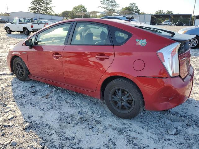 JTDKN3DU6F1892718 - 2015 TOYOTA PRIUS RED photo 2