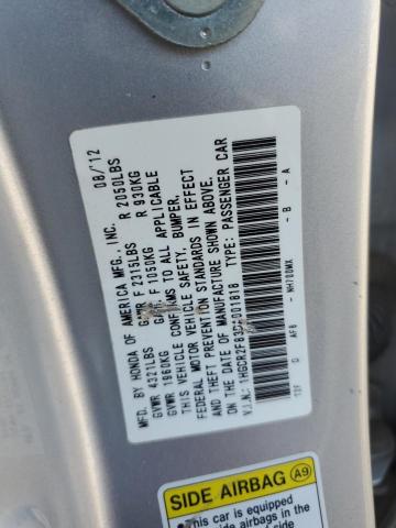 1HGCR2F83DA001818 - 2013 HONDA ACCORD EXL SILVER photo 12