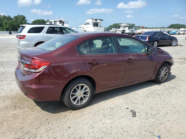 2HGFB2F52DH602467 - 2013 HONDA CIVIC LX BURGUNDY photo 3
