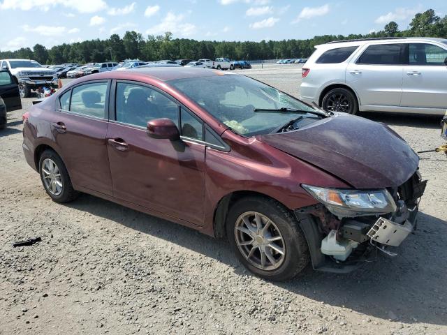 2HGFB2F52DH602467 - 2013 HONDA CIVIC LX BURGUNDY photo 4