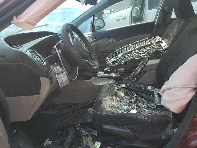 2HGFB2F52DH602467 - 2013 HONDA CIVIC LX BURGUNDY photo 7