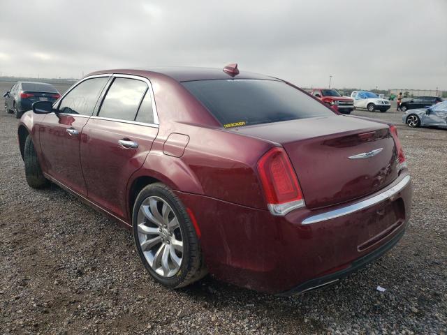 2C3CCAEG8KH698165 - 2019 CHRYSLER 300 LIMITED MAROON photo 3