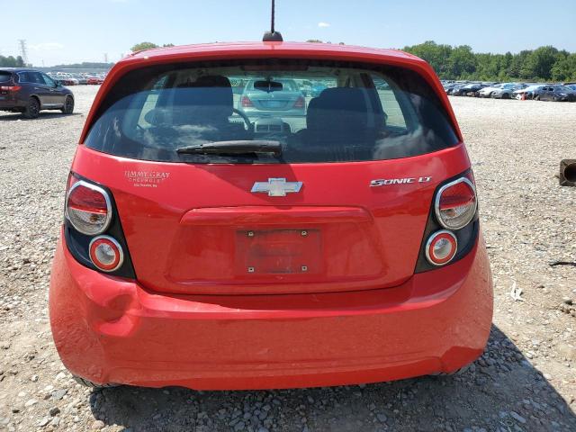 1G1JC6SH5F4161522 - 2015 CHEVROLET SONIC LT RED photo 6