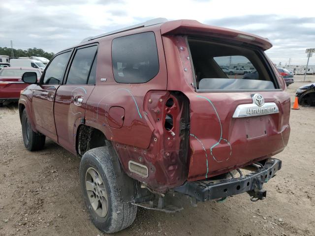 JTEZU5JR2B5014599 - 2011 TOYOTA 4RUNNER SR5 BURGUNDY photo 3