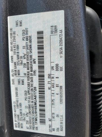 1FMCU9H66MUA61720 - 2021 FORD ESCAPE SEL GRAY photo 13