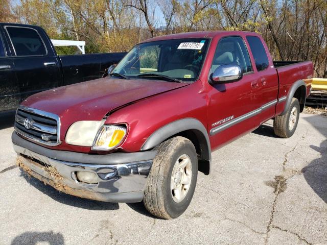 5TBBT4412YS084365 - 2000 TOYOTA TUNDRA ACCESS CAB MAROON photo 2