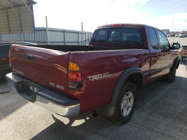 5TBBT4412YS084365 - 2000 TOYOTA TUNDRA ACCESS CAB MAROON photo 4