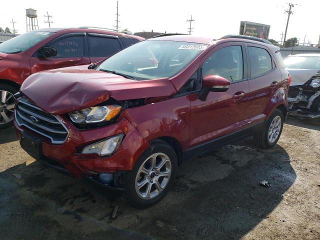 MAJ3S2GE1MC422969 - 2021 FORD ECOSPORT SE RED photo 1