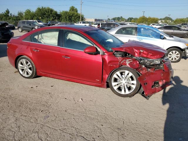 1G1PH5SC6C7124547 - 2012 CHEVROLET CRUZE LTZ RED photo 4