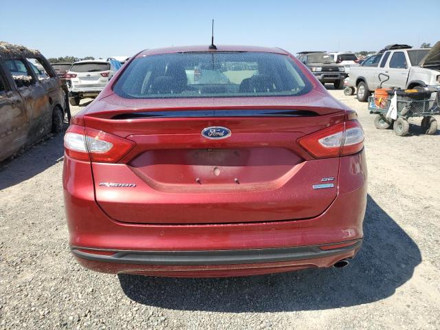 3FA6P0HR3DR148986 - 2013 FORD FUSION SE RED photo 6