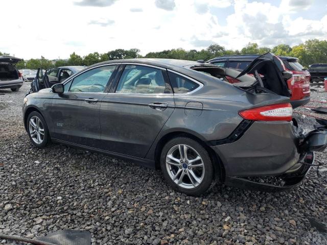 3FA6P0SU1GR320594 - 2016 FORD FUSION TITANIUM PHEV GRAY photo 2