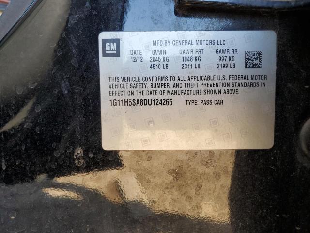 1G11H5SA8DU124265 - 2013 CHEVROLET MALIBU LTZ Qara foto 12