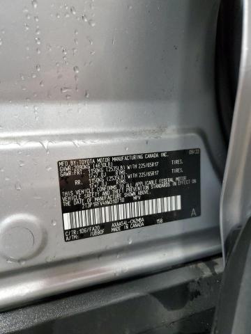 2T3P1RFV4NW310710 - 2022 TOYOTA RAV4 XLE SILVER photo 13