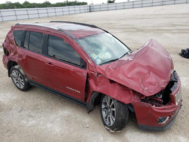 1C4NJCEA0GD574347 - 2016 JEEP COMPASS LATITUDE RED photo 9