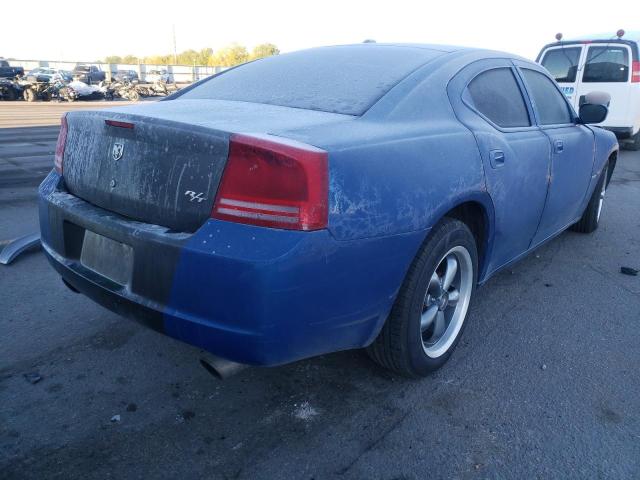 2B3KA53H97H615366 - 2007 DODGE CHARGER R/T BLUE photo 4