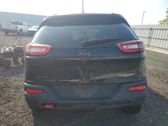1C4PJMBB7JD516089 - 2018 JEEP CHEROKEE TRAILHAWK BLACK photo 6