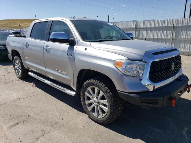 5TFHY5F17EX382602 - 2014 TOYOTA TUNDRA CREWMAX LIMITED SILVER photo 4