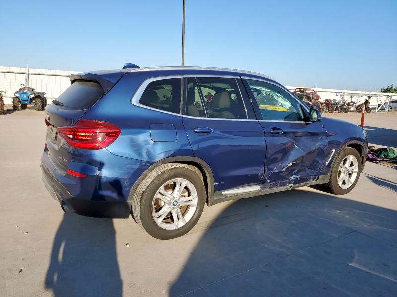 5UXTY3C00L9D42231 - 2020 BMW X3 SDRIVE30I BLUE photo 3