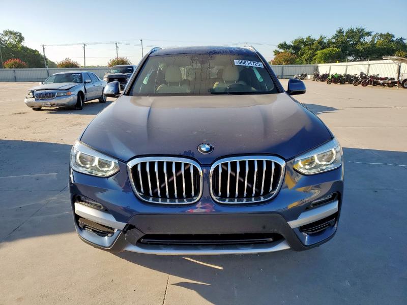 5UXTY3C00L9D42231 - 2020 BMW X3 SDRIVE30I BLUE photo 5