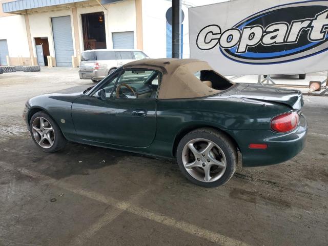 JM1NB353X10213625 - 2001 MAZDA MX-5 MIATA BASE GREEN photo 2