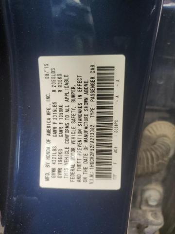 1HGCR2F52FA273382 - 2015 HONDA ACCORD SPORT 蓝色 照片 12