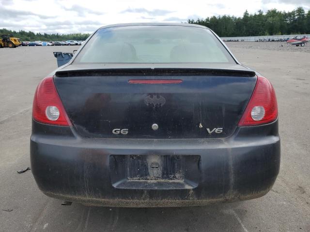 1G2ZG558164259052 - 2006 PONTIAC G6 SE1 BLACK photo 6