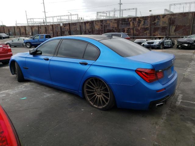 WBAYE8C56DD132833 - 2013 BMW 750 LI BLUE photo 2