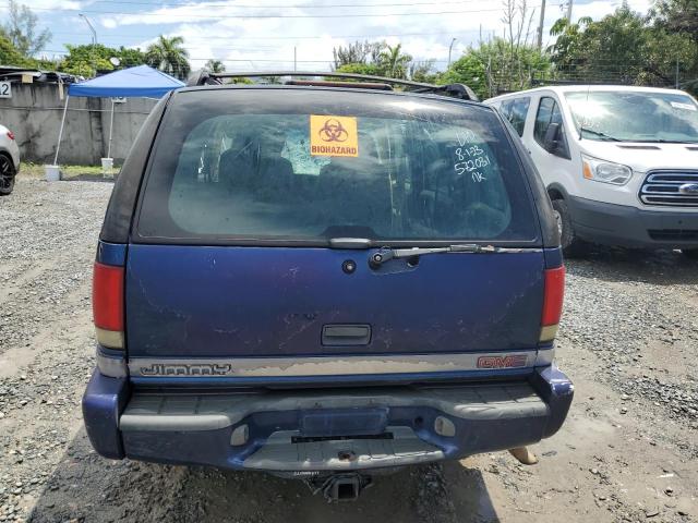 1GKCS13WXW2572031 - 1998 GMC JIMMY Bleu photo 6