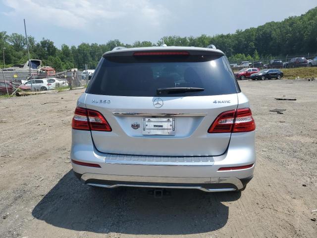 4JGDA5HB6DA174393 - 2013 MERCEDES-BENZ ML 350 4MATIC SILVER photo 6