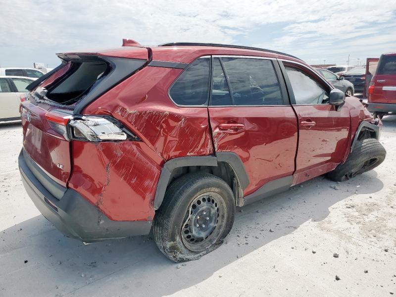 2T3H1RFVXMW129310 - 2021 TOYOTA RAV4 LE RED photo 3