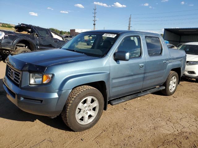 2HJYK16428H525416 - 2008 HONDA RIDGELINE RTS BLUE photo 1