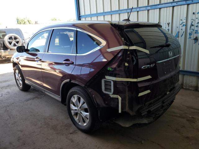 5J6RM4H75EL050798 - 2014 HONDA CR-V EXL BURGUNDY photo 2