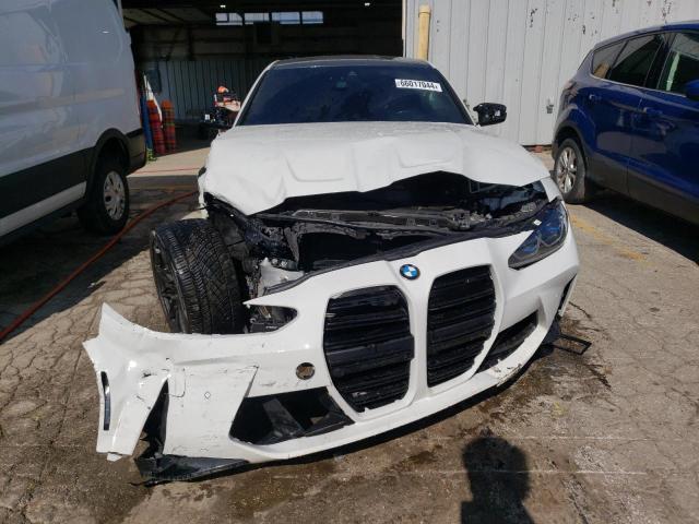 WBS43AY09NFM43859 - 2022 BMW M3 COMPETITION თეთრი ფოტო 5