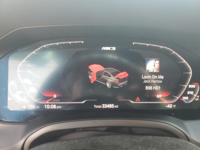 WBS43AY09NFM43859 - 2022 BMW M3 COMPETITION თეთრი ფოტო 9